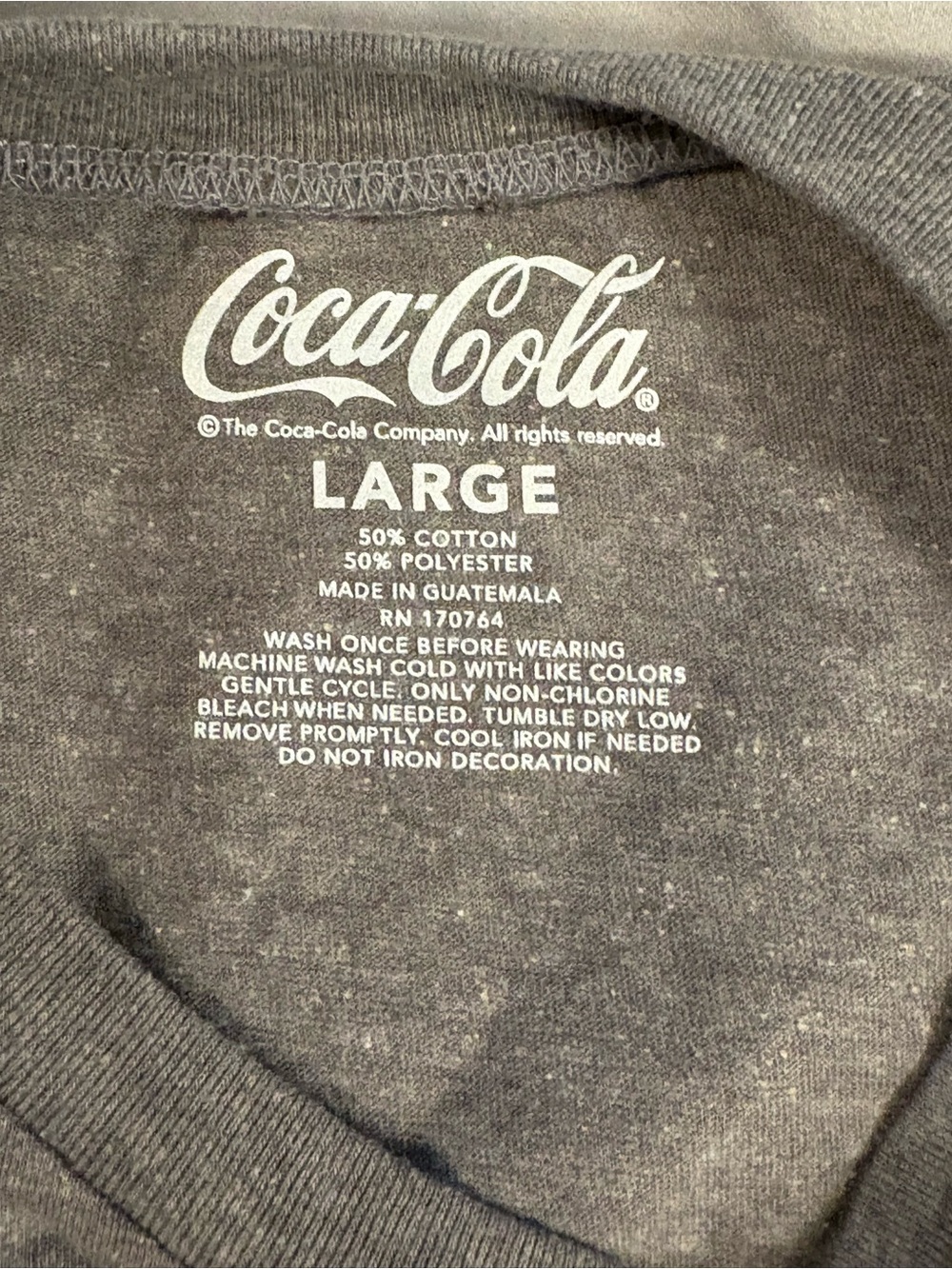 Coca-Cola Graphic Tee in Gray with Red Can and Pink Bow - Picture 4 of 5